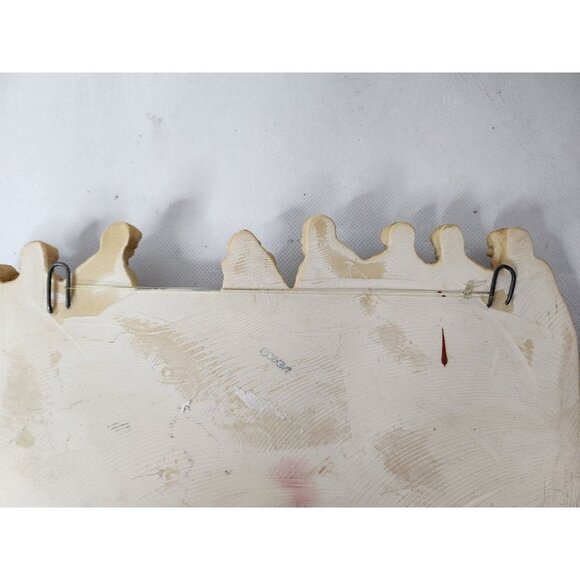 VINTAGE Jesus Christ Last Supper 3D Relief In Natural Stone Religious Wall Decor - Picture 4 of 6